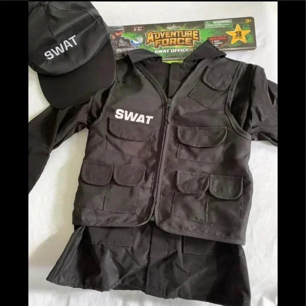 Kids S.W.A.T Officer Costume Set